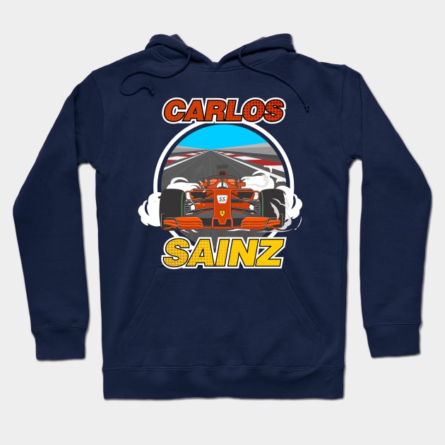 Carlos Sainz Hoodie by jaybeetee